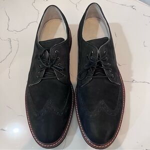 Cole Haan Black Suede Wingtip Men's Oxford Shoes / Size 11M